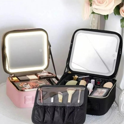 Case de Maquillaje con Espejo Led💎